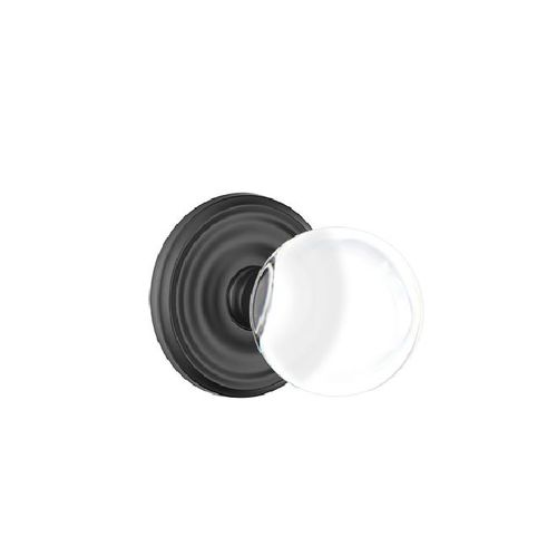 Bristol Knob Passage With Regular Rose Flat Black Finish