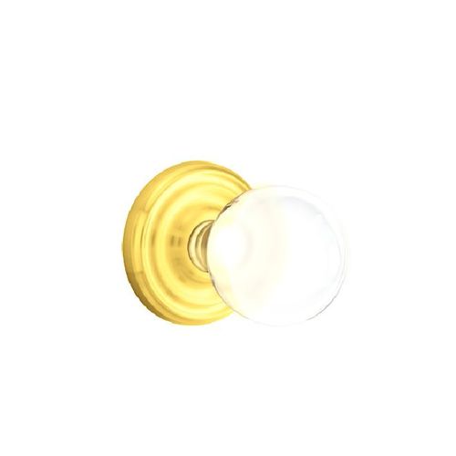 Bristol Knob Passage With Regular Rose Bright Brass Finish