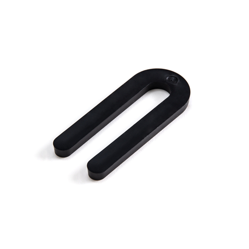 1/4" x 3-1/2" Solid Plastic Black Horseshoe Shims - pack of 100