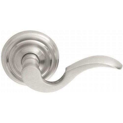 Cortina Lever Right Hand Passage With Regular Rose Satin Nickel Finish