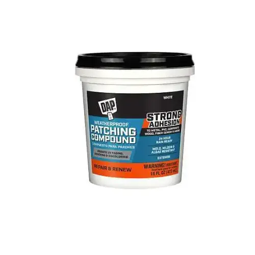 Spackling Paste, White, 16 oz