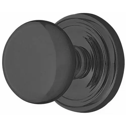 Providence Knob Passage With Regular Rose Flat Black Finish