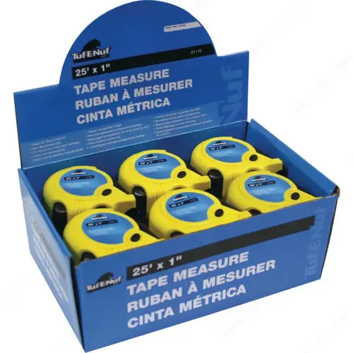 Rubber Jacket Tape Measure - pack of 12