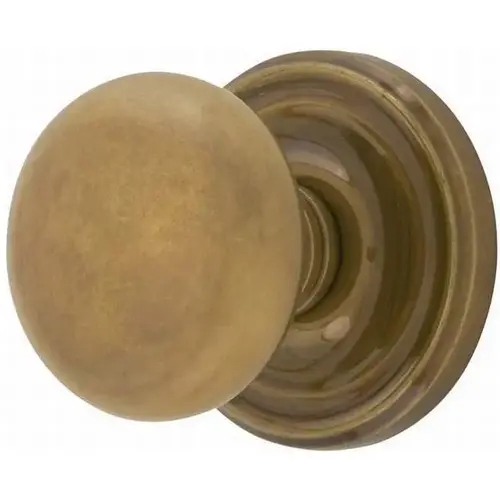 Providence Knob Passage With Regular Rose French Antique Brass Finish