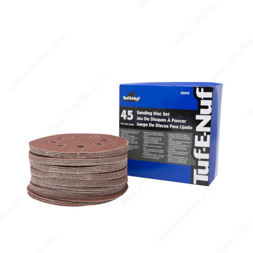 45 PC Sanding Discs-Assorted Grits