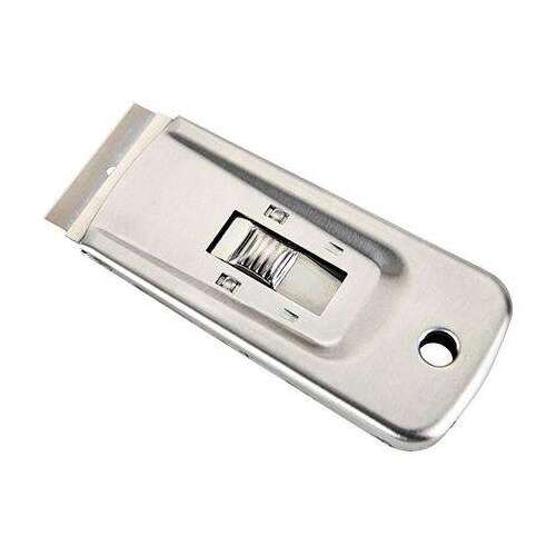 Razor Blade Scraper Includes 5 Blades Ideal For Removing Paint, Caulk And Glue