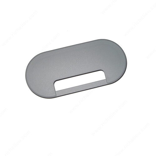 Oval Cable Grommet Gray