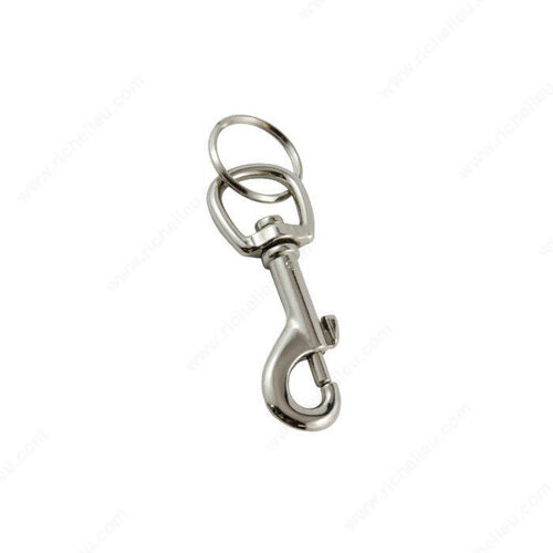 Round Swivel Bolt Snap with Key Ring - pack of 10