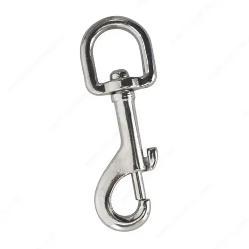 Round Nickel Swivel Bolt Snap - pack of 2