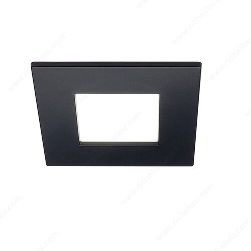 Richelieu Hardware 128012124900 QUADRUM - Square LED Light 3 W, 12 V Black