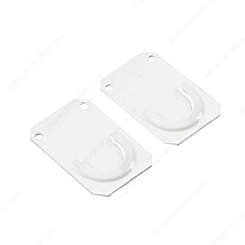 Closet Rod Support Set - 2.54 cm (1") White