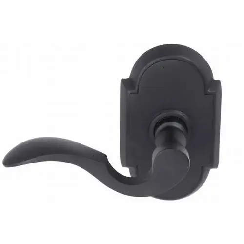 Cortina Lever Left Hand Passage With # 8 Style Rose Flat Black Finish