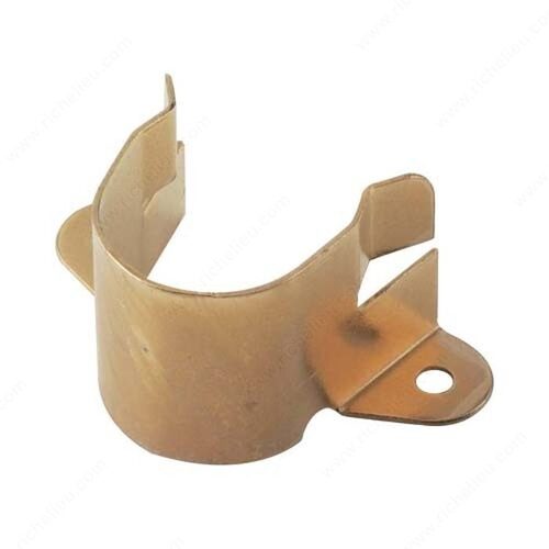 Closet Rod Support Set - 2.54 cm (1") Brass