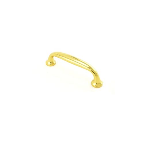 5-1/4" Door Pull with 1-3/16" Clearance Bright Brass Finish