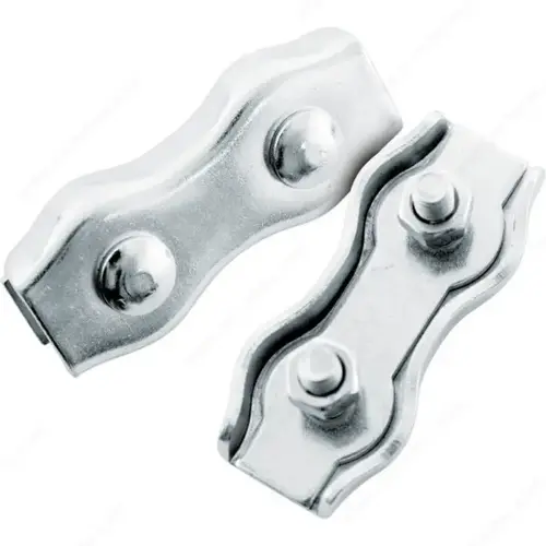 Double Wire Stainless Steel Rope Clamp - pack of 5