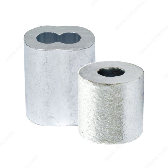 KingChain 174930-XCP10 Aluminum Sleeve and Cable Stop - pack