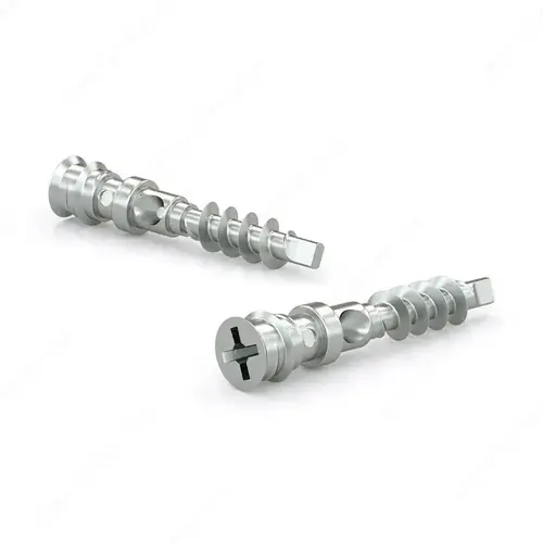 Double locking assembly screw, Confirmat head, Square Drive, Coarse thread, Dogpoint - pack of 2000