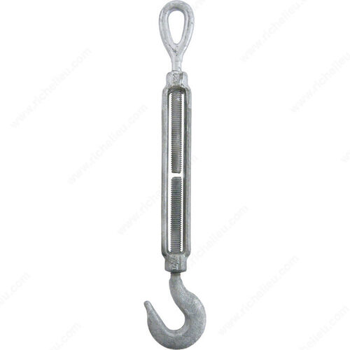 Galvanized Eye-Hook Long Turnbuckle - pack of 2