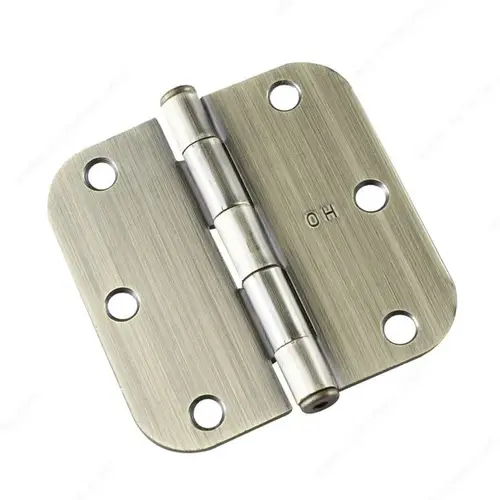 3-1/2" Full Mortise Butt Hinge - 5/8" Radius - pack of 2