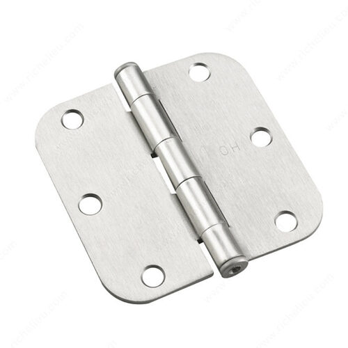 3-1/2" Full Mortise Butt Hinge - 5/8" Radiu - 2 per pack x50 packs