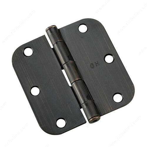 3-1/2" Full Mortise Butt Hinge - 5/8" Radiu - 2 per pack x50 packs