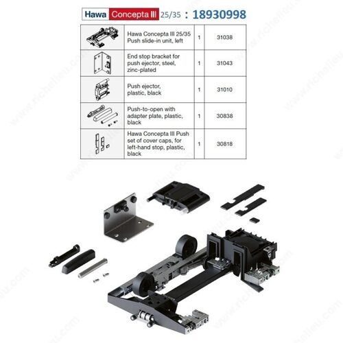 Concepta III 25/35 Slide-In Set