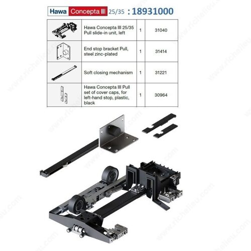 Concepta III 25/35 Slide-In Set