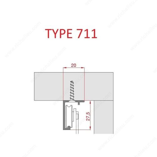 TYPE 711 Aluminum Single Track