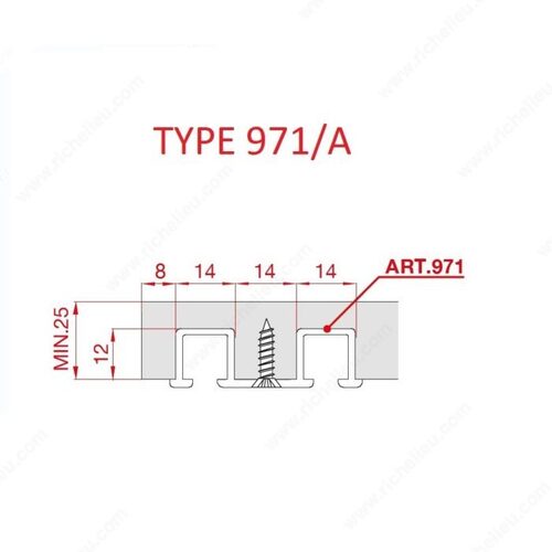 TYPE 971/A Aluminum Double Track