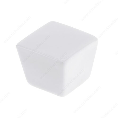 Modern Porcelain Knob - 2030 White