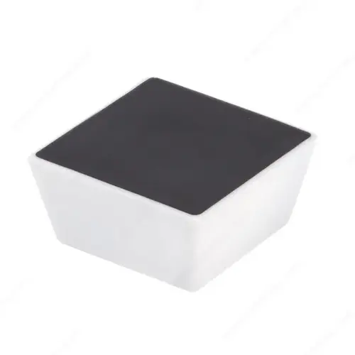 Modern Porcelain Knob - 2030 Black / White