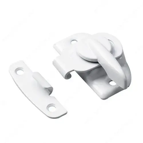 Sash Lock with Keeper - Cam Type Bright Polished White