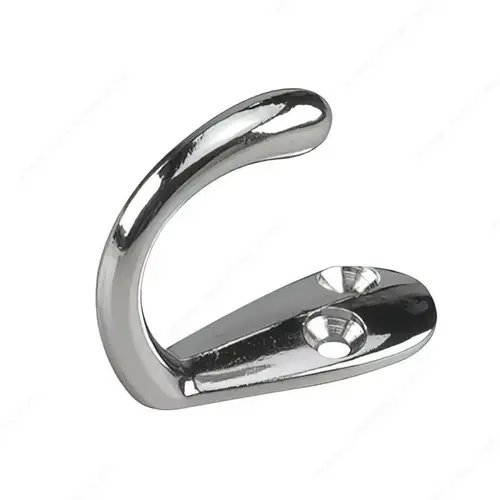 1-3/4 in Single Wardrobe Hook - 223 Chrome