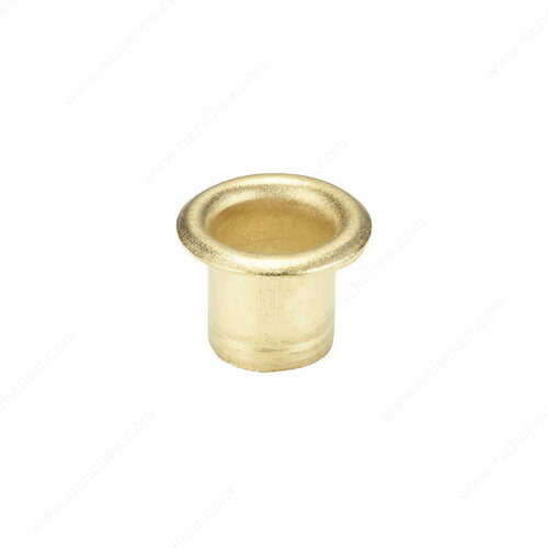 Metal Shelf Pin Sleeve - 7.5 mm Brass