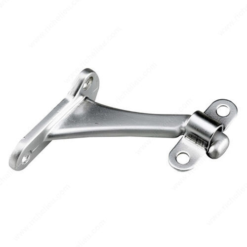 3-7/32" Heavy-Duty Aluminum Handrail Bracket Brushed Chrome