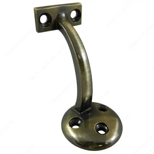 3 5/32" Handrail Bracket Antique Brass