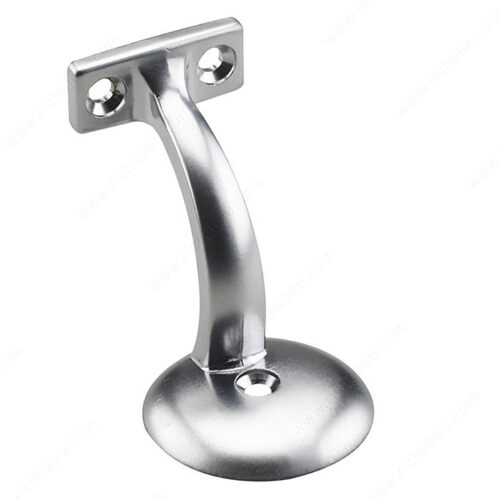 3 3/8 in (85.7 mm) Heavy-Duty Handrail Bracket Satin Chrome