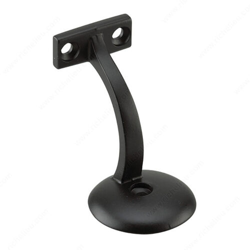 3 3/8 in (85.7 mm) Heavy-Duty Handrail Bracket Black