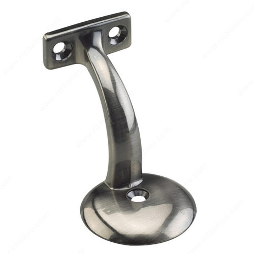 3 3/8 in (85.7 mm) Heavy-Duty Handrail Bracket Antique Nickel