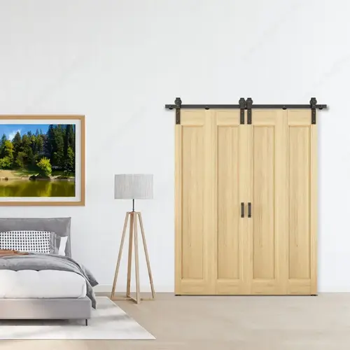 RUSTIC Bifold Barndoor Kit with Track