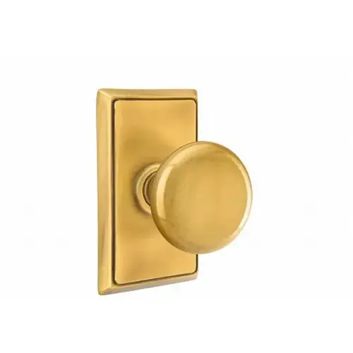 Providence Knob Passage With Rectangular Rose French Antique Brass Finish