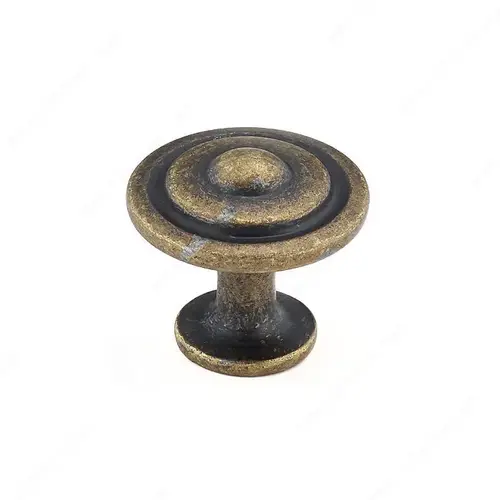 Traditional Metal Knob - 2920 Burnished Brass