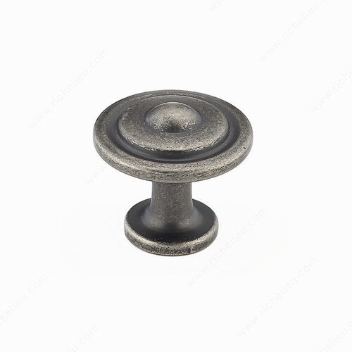 Traditional Metal Knob - 2920 Pewter