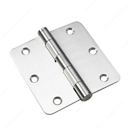 3-1/2" Full Mortise Butt Hinge - 1/4" Radius - pack of 2