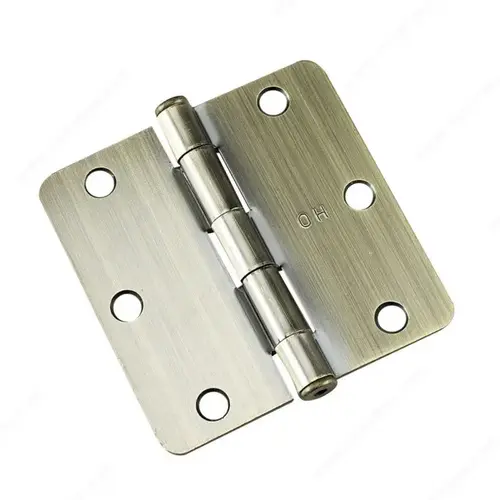 3-1/2" Full Mortise Butt Hinge - 1/4" Radius - pack of 2