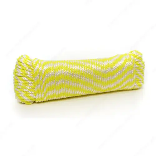 Smooth Braid Polypropylene Yellow / White