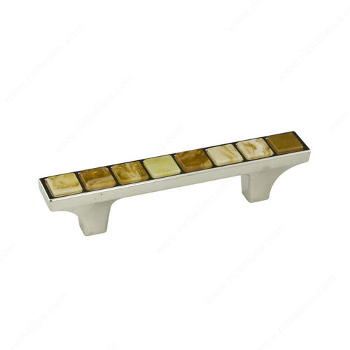 Precious Materials Collection Pull - 3024 Polished Nickel / Amber