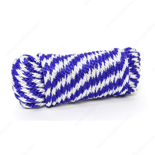 Smooth Braid Polypropylene White / Blue