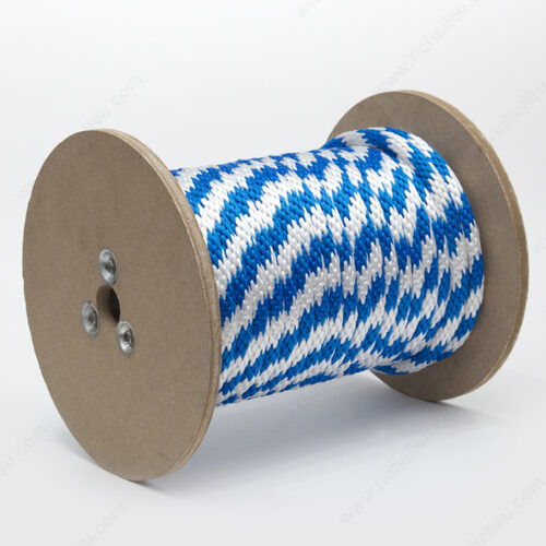 KingCord 309761 Smooth Braid Polypropylene White / Blue