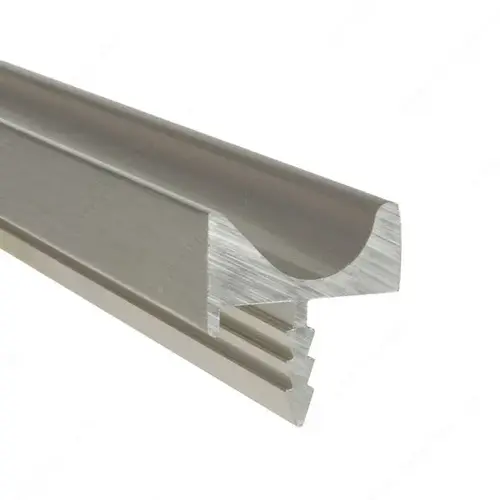 Modern Finger Grip Handle for 3/4 in Panel - 3187 Satin Aluminum